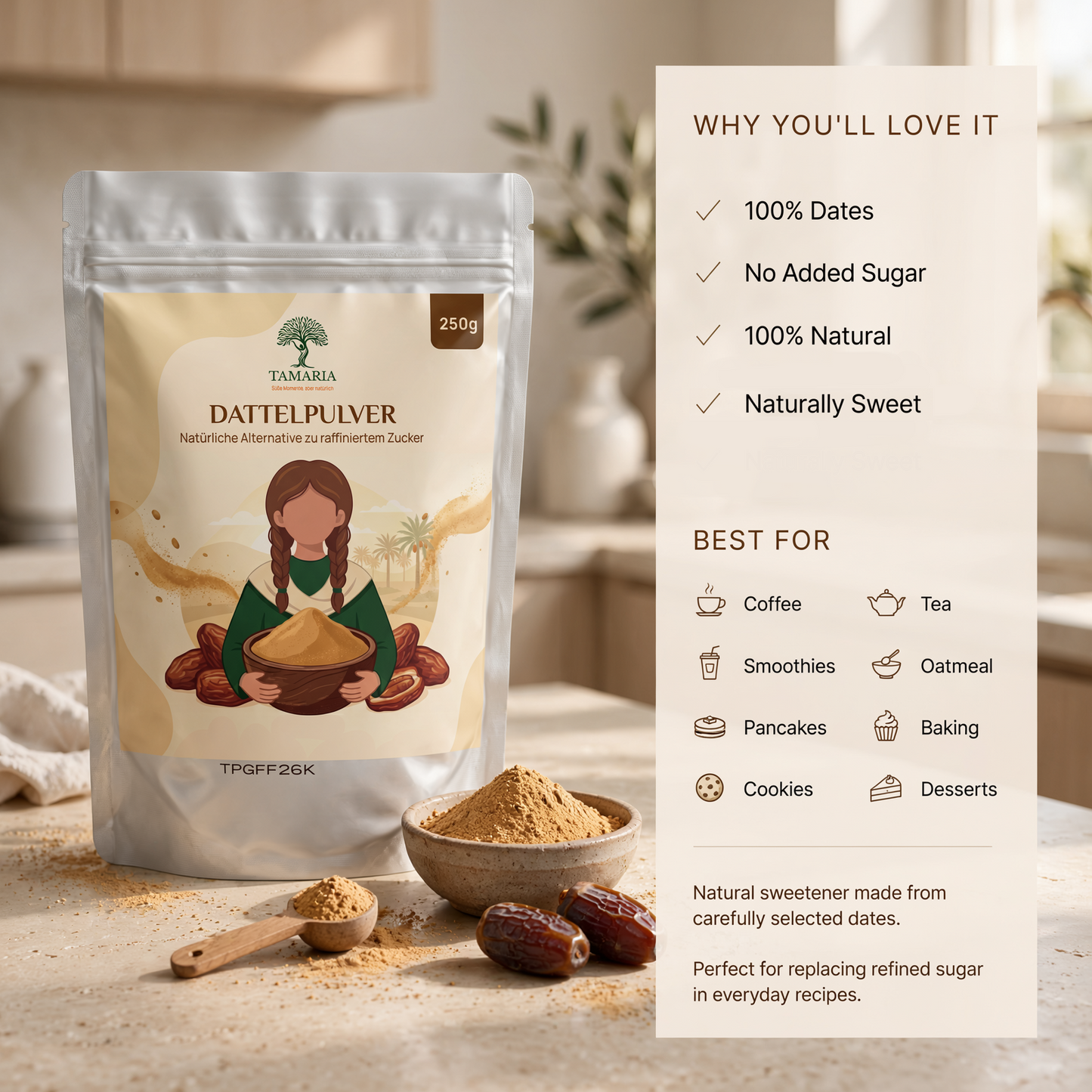 Tamaria Dattelpulver - 250 g