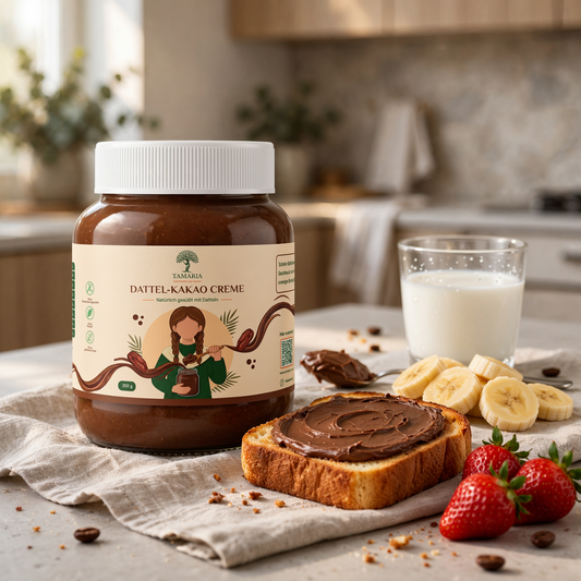 Tamaria Dattel-Kakao Creme – Natürlich gesüßt mit Datteln | 350 g
