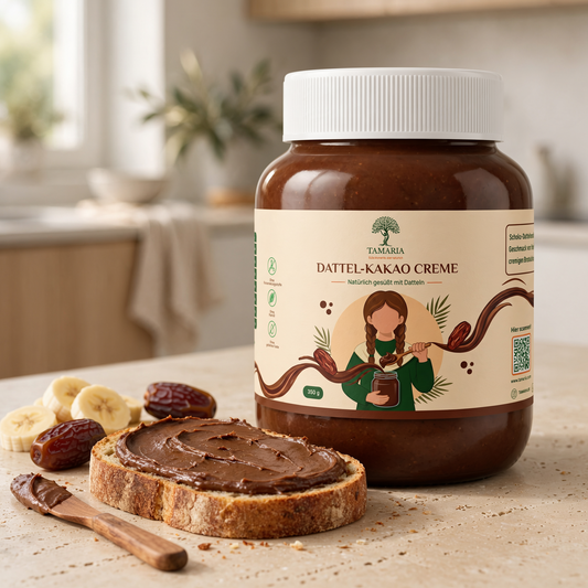 Tamaria Dattel-Kakao Creme – Natürlich gesüßt mit Datteln | 350 g
