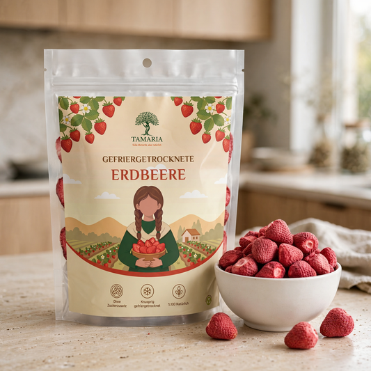 Tamaria Crunchies – Freeze Dried Fruits & Veggies - Erdbeere 100 g